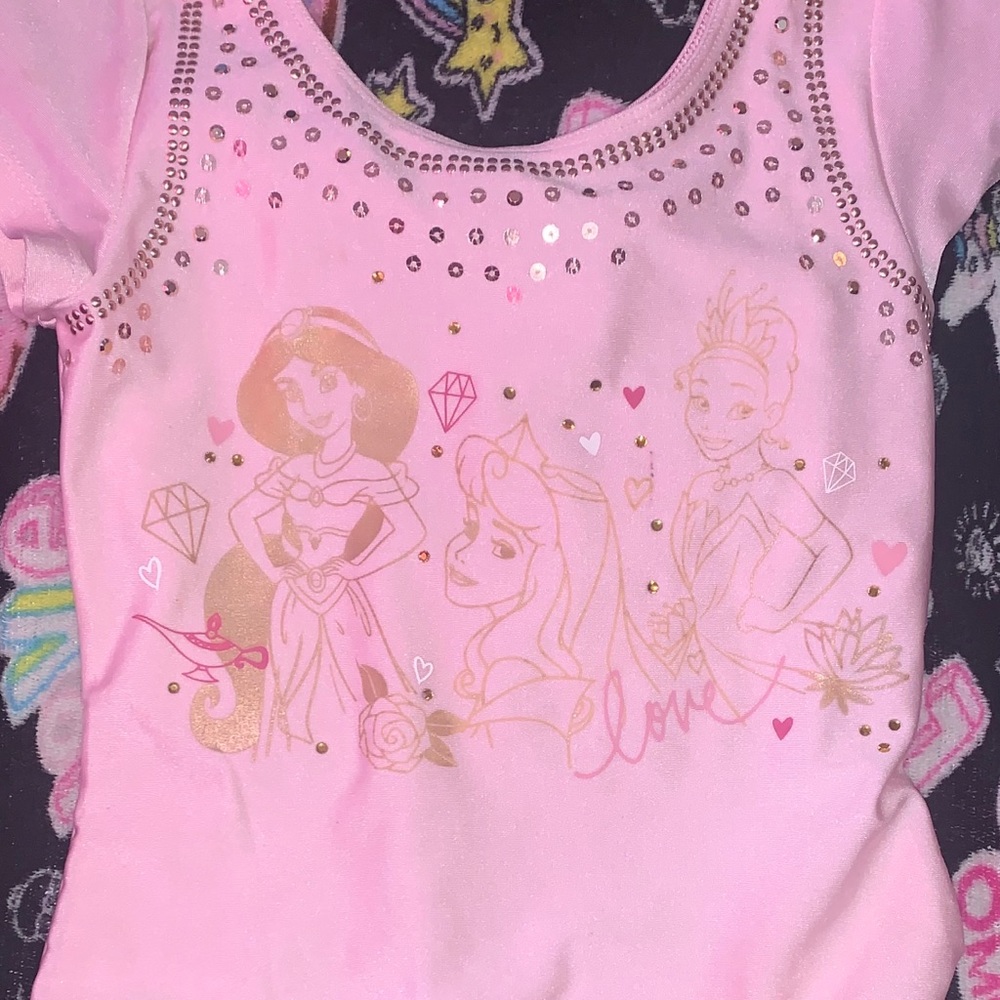 Disney princess leotard with tutu light pink